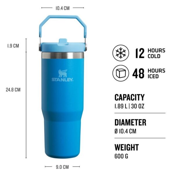 Fľaša STANLEY The IceFlow™ Flip Straw Tumbler 0.89l azure - Image 6