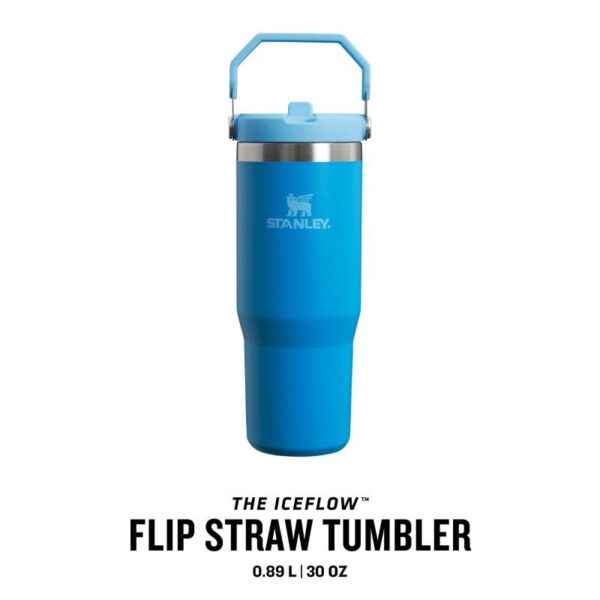 Fľaša STANLEY The IceFlow™ Flip Straw Tumbler 0.89l azure - Image 3